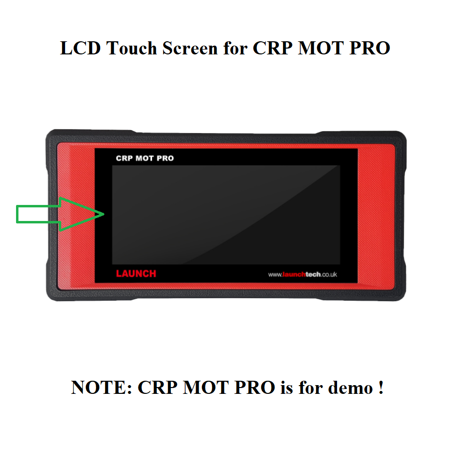 LCD Touch Screen Digitizer Replacement for LAUNCH CRP MOT PRO